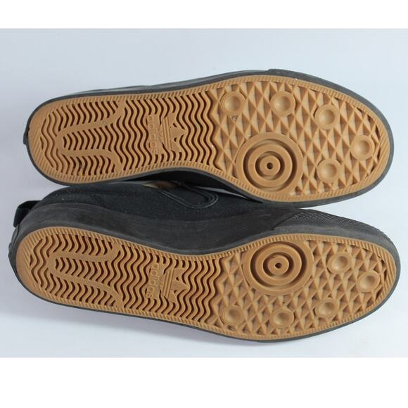 Adidas Originals Men's Nizza Slip on sneakers black size 9 - Picture 7 of 10